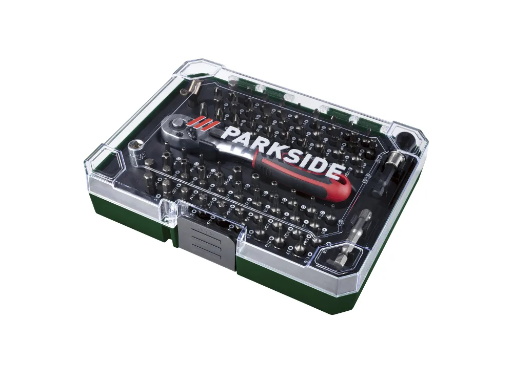 PARKSIDE® Súprava bitov s račňou, 81-dielna