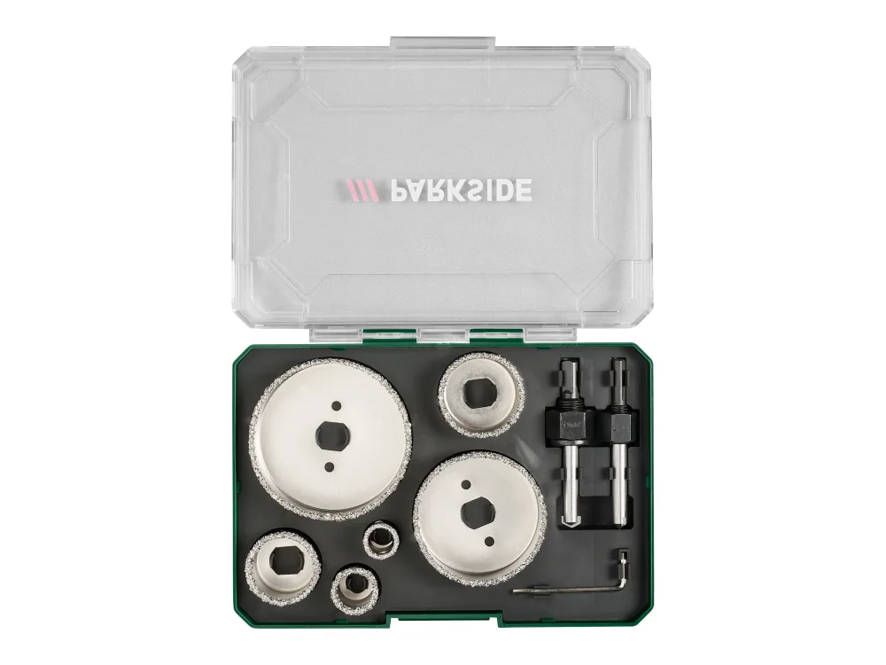 PARKSIDE® Súprava dierovacích píl, 9-dielna (súprava dierovacích píl z tvrdokovu)