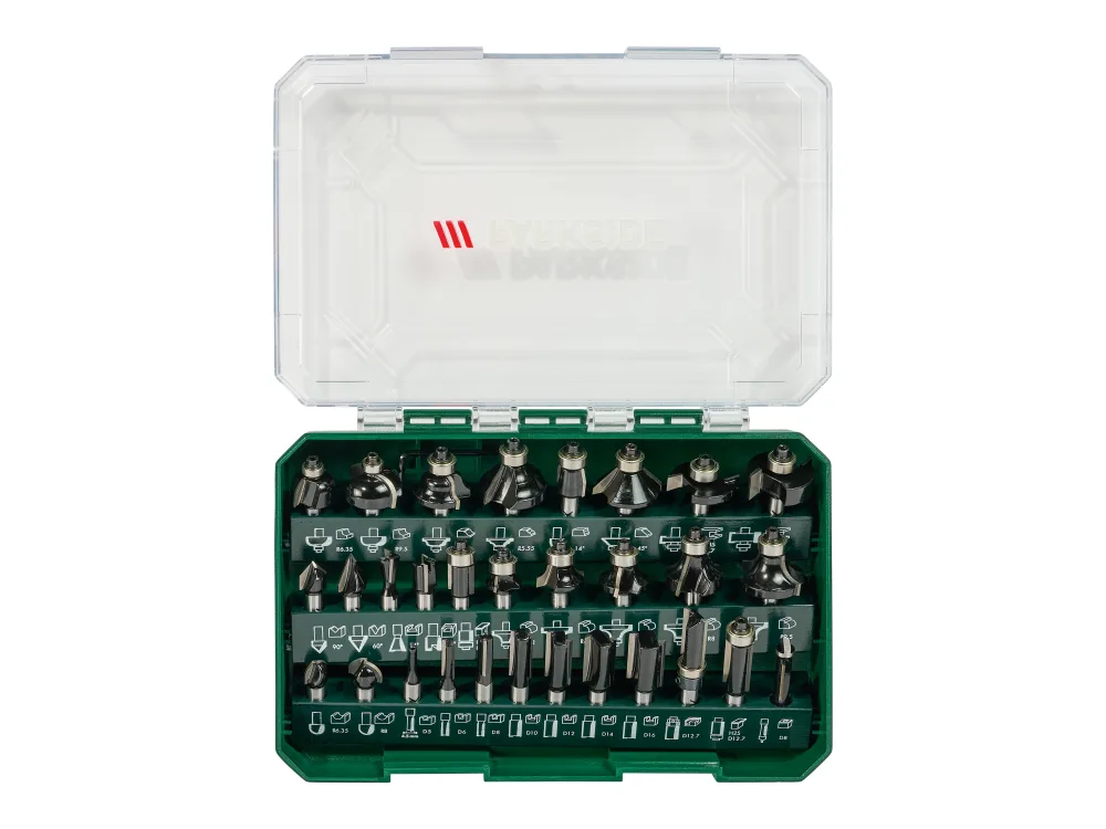 PARKSIDE® Súprava frézovacích bitov PFB 30 A1, 30-dielna