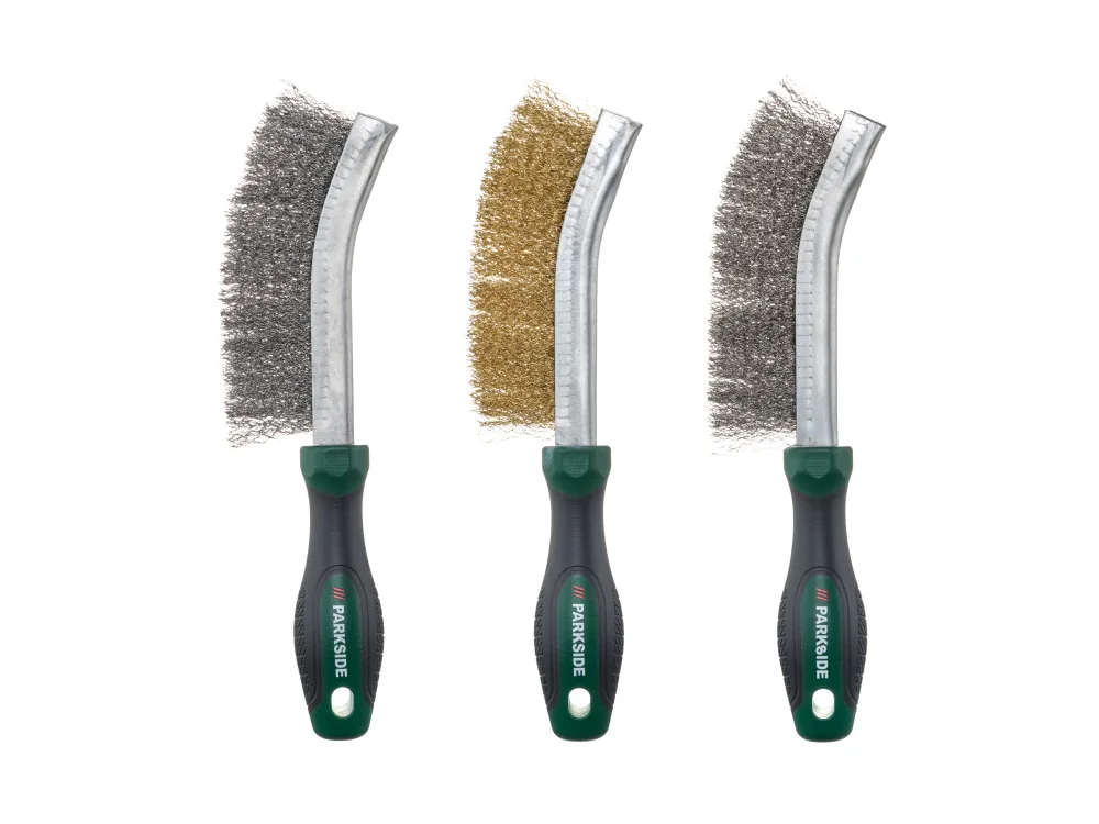PARKSIDE® Súprava pilníkov/rašplí/drôtených kief/dlát (súprava drôtených kief, 3-dielna)