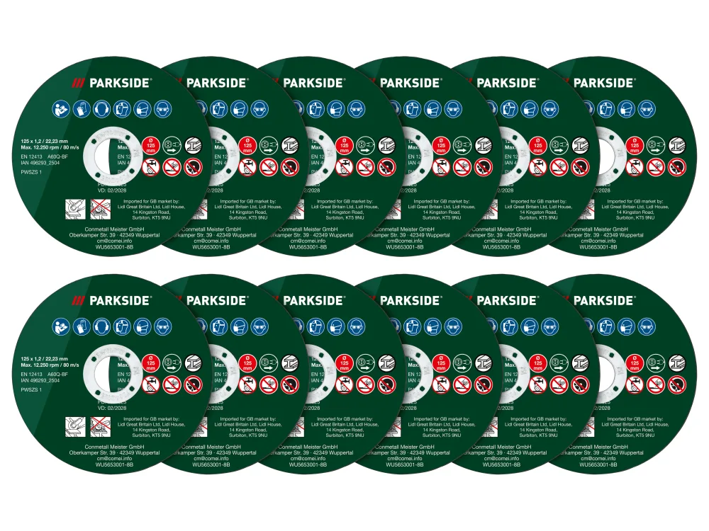 PARKSIDE® Súprava rezných kotúčov PWSZS 1 (súprava rezných kotúčov, 12-dielna)