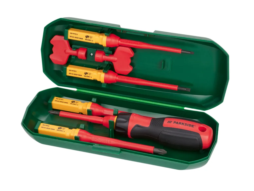 PARKSIDE® Súprava skrutkovačov s vymeniteľnými čepeľami na 1 000 V, 8-dielna