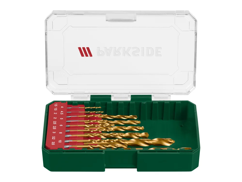 PARKSIDE® Súprava vrtákov PBB 4 A1 (súprava HSS vrtákov, 15-dielna)
