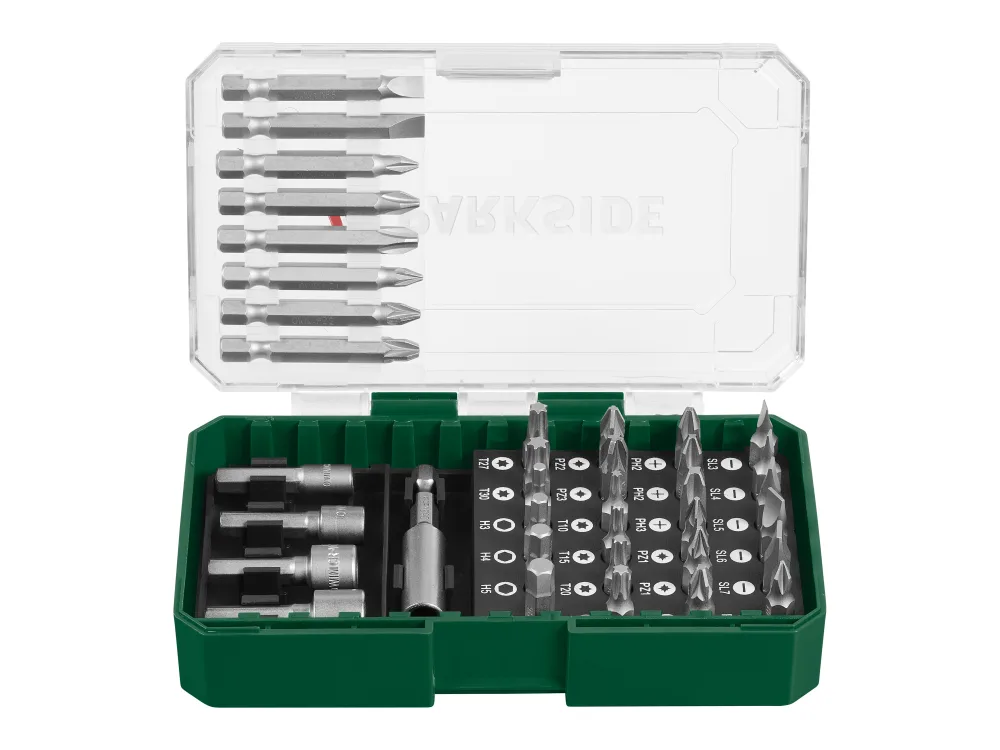 PARKSIDE® Súprava vrtákov PBB 4 A1 (súprava skrutkovacích bitov, 37-dielna)