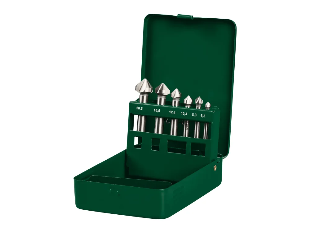 PARKSIDE® Súprava vrtákov (súprava kužeľových a odhrotovacích záhlbníkov, 6-dielna)