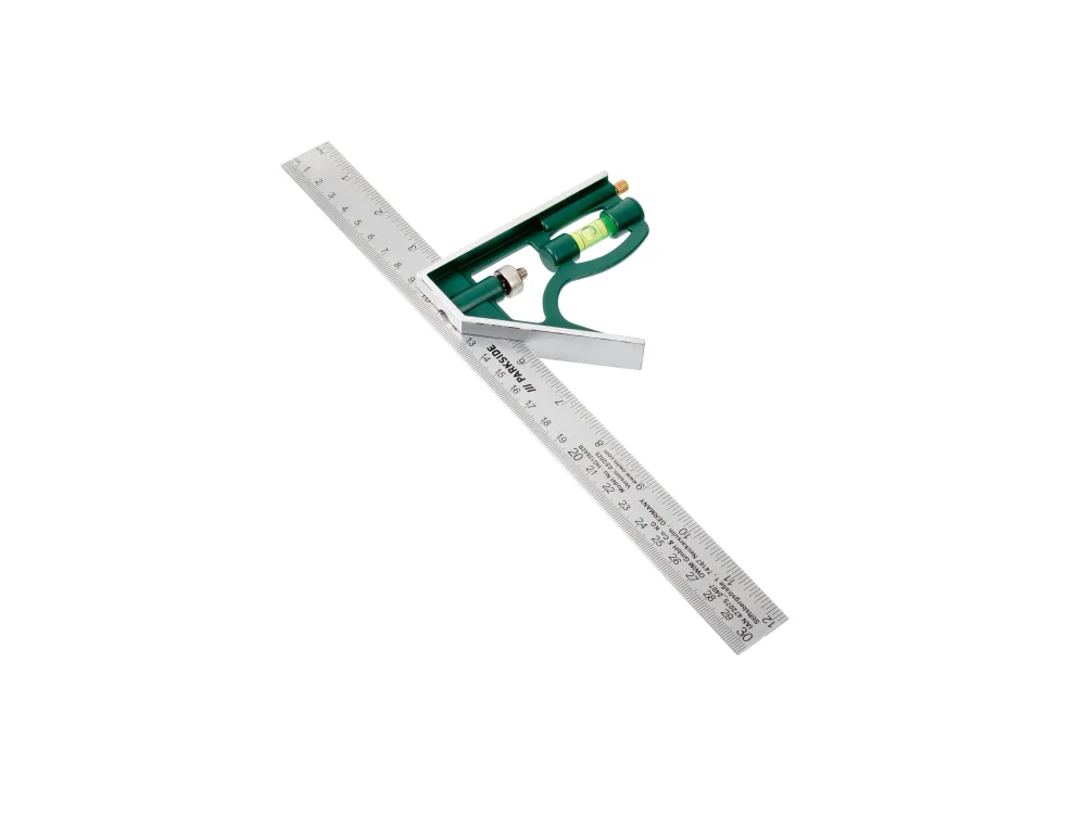 PARKSIDE® Uholníková šablóna/Kombinovaný uholník/Uhlomer (nastaviteľný uholník)