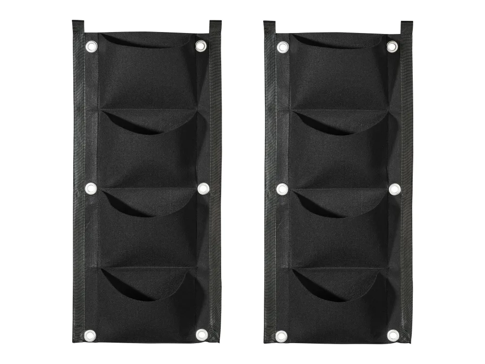 PARKSIDE® Vaky na prestovanie, 2 kusy (nástenné vaky na sadenie, čierna)