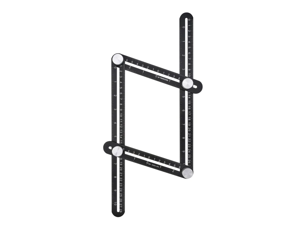 PARKSIDE® Viacuhlové pravítko/Trojuholník s uhlami (viacuhlové pravítko)