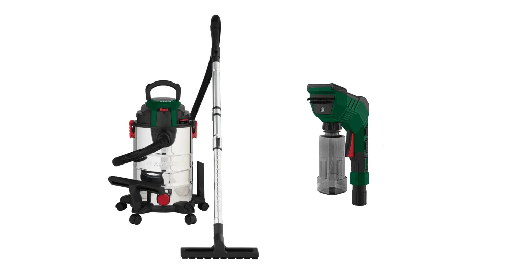 PARKSIDE® Vysávač na mokré a suché vysávanie PWD 25 C4 + Umývacia dýza s nádržkou na vodu PWDA 350 A1