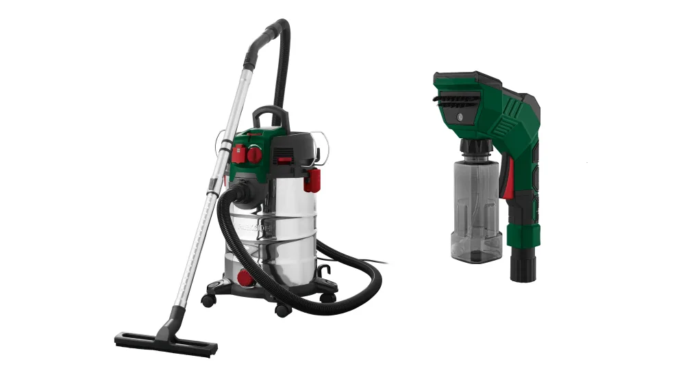 PARKSIDE® Vysávač na mokré a suché vysávanie PWD 30 C1 + Umývacia dýza s nádržkou na vodu