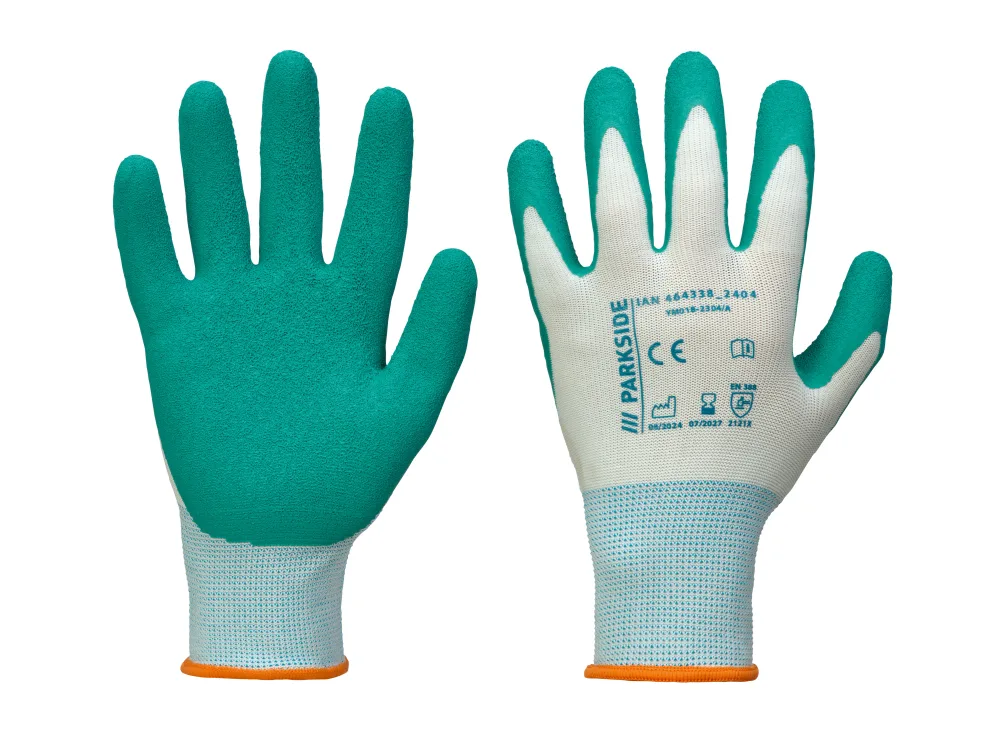 PARKSIDE® Záhradné rukavice (latex/biela/tyrkysová, 10)